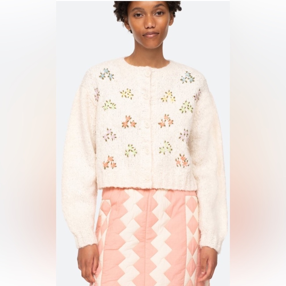 SEA New York zuri cardigan in cream M
